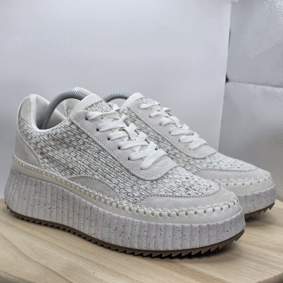 Womens Size 10 - Universal Thread Persephone Sneakers Knit Upper  Cream White - Picture 5 of 9